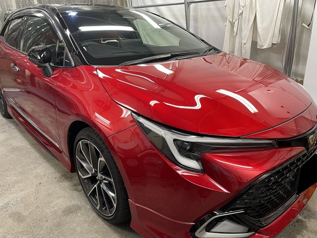 プロテクションフィルム施工　カローラスポーツ